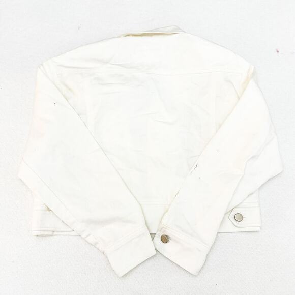 Rocket x Lunch Cutout Designer Denim Jacket White Size Small - Picture 2 of 4